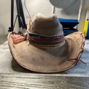 NWT Beige Cowgirl Hat